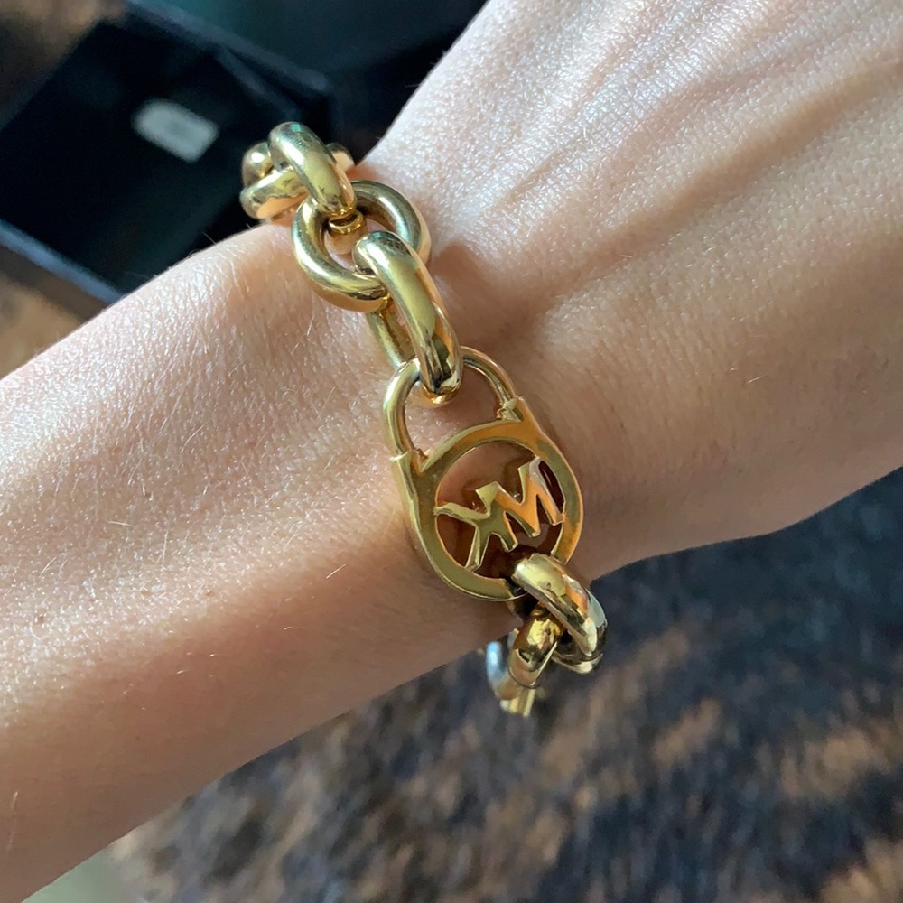 Michael Kors gold link bracelet